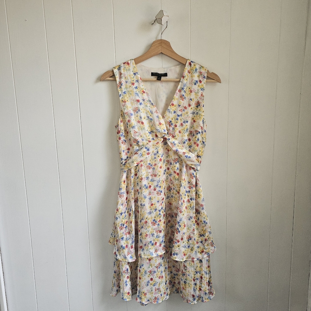 ☆ BANANA REPUBLIC Floral Satin Dress